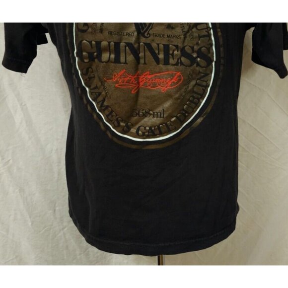 Guinness Extra Stout Beer St James's Gate Dublin Ireland Large Black T-Shirt - Picture 3 of 10